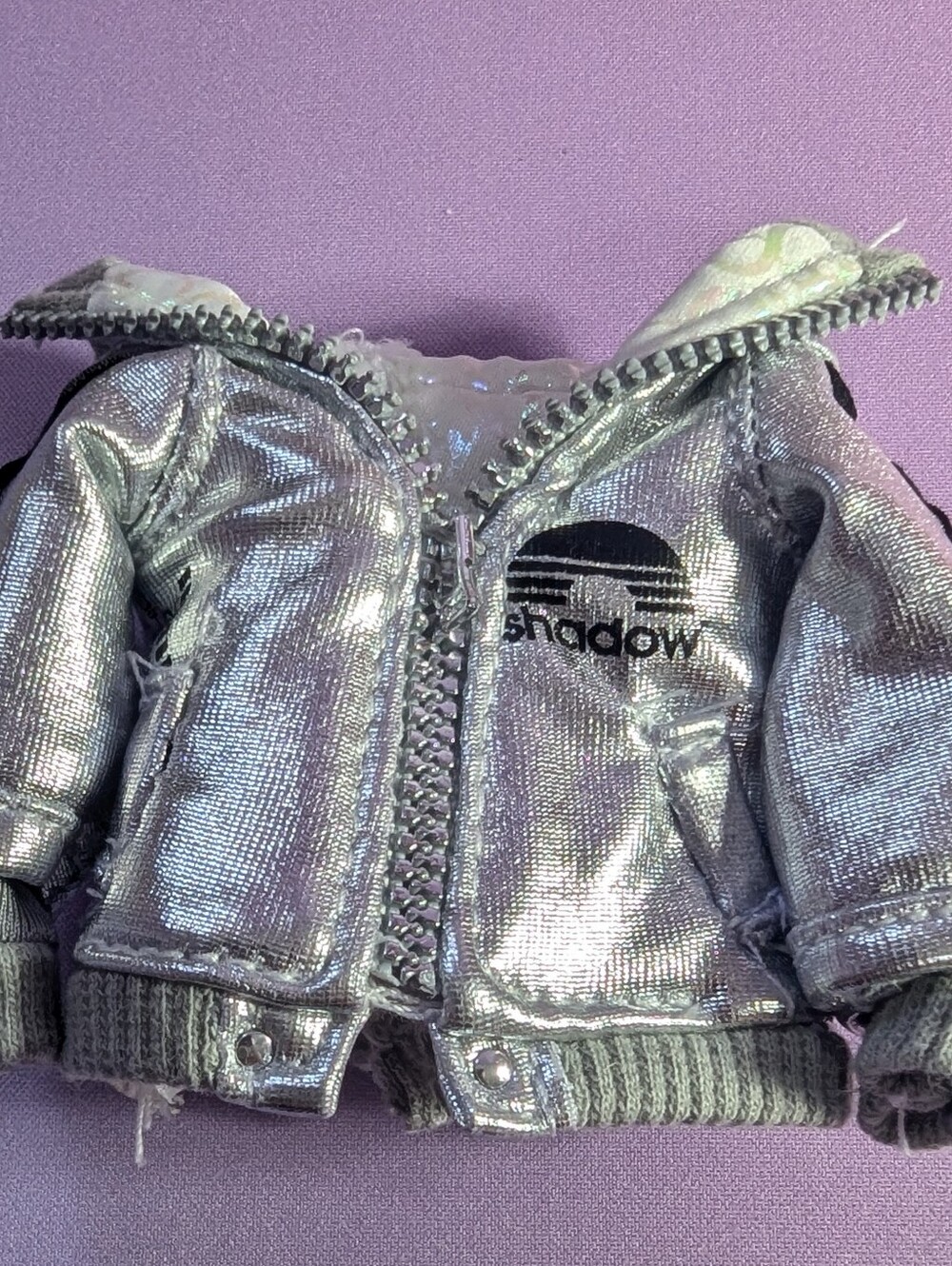 Nicole Steel Shadow High Series 1 Rainbow High Silver Puffer Jacket Coat
